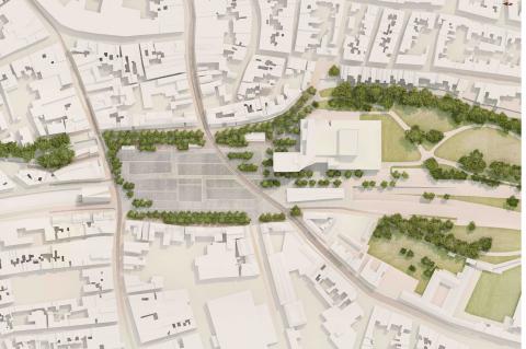 Desing new Zand square Bruges Desing new Zand square Bruges