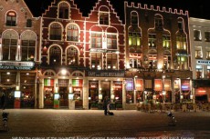 Market in Bruges during Christmas period